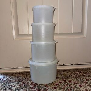 Vintage TUPPERWARE® Round Canister Set